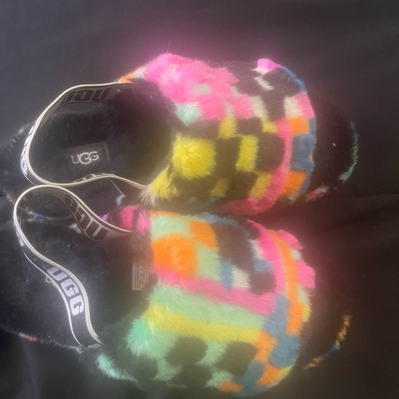 UGG Shoes - UGG Multicolor Fluff Yeah Slippers